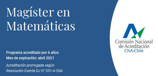 Magíster en Matemáticas Magíster en Matemáticas