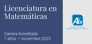 Licenciatura en Matemáticas Licenciatura en Matemáticas